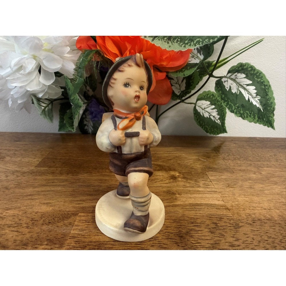 Vintage Goebel Hummel Style School Boy Figurine West Germany Porcelain